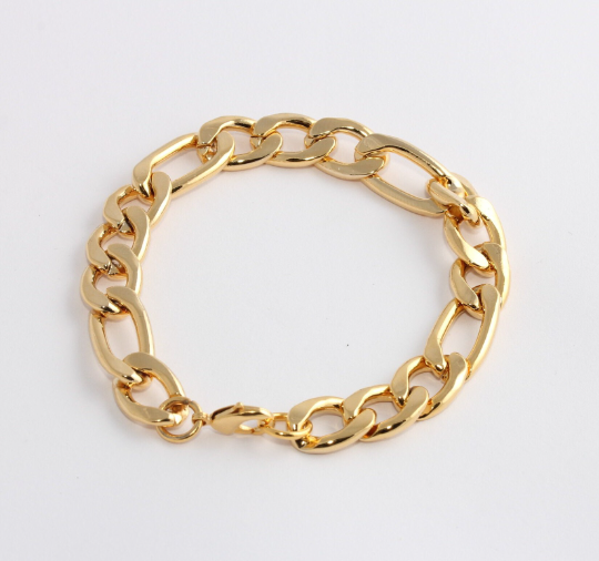 Shiny Gold Curb Bracelet