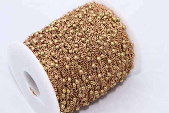 Raw Brass Satellite Chain