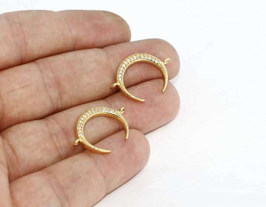 Shiny Gold Horn Charm