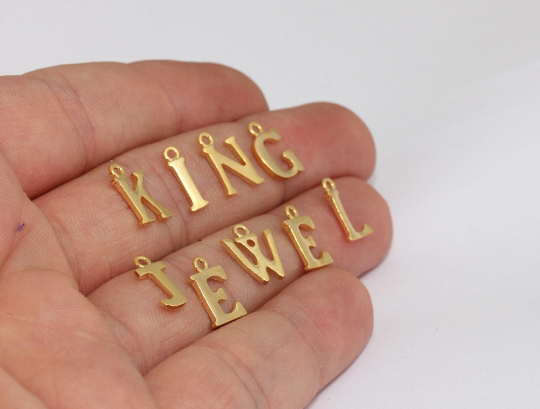 Letter Charm, Initial Charms,Alphabet