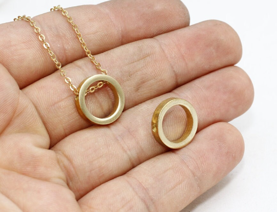 Brass Round Pendant