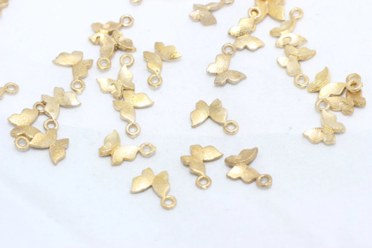 Brass Butterfly Charms