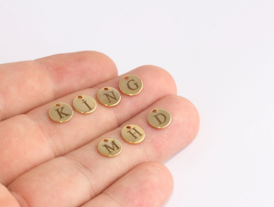 Coin Letter Beads