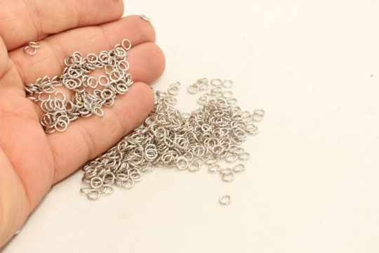 Rhodium Plated Jump Rings