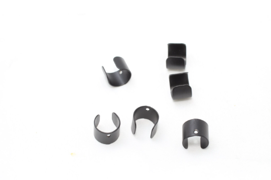 8mm Width Black Ear Cuffs, No Piercing Cartilage Ear Cuff, ETS51