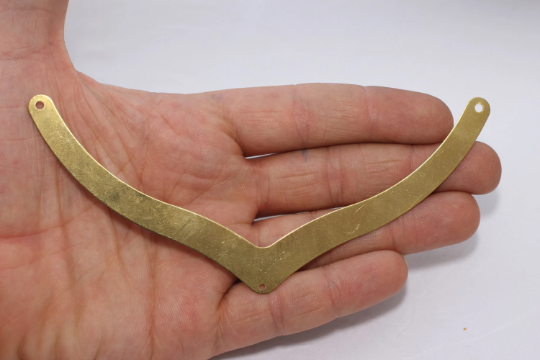 14x140mm Raw Brass Collar, Necklace Findings, Collar CHK213-1