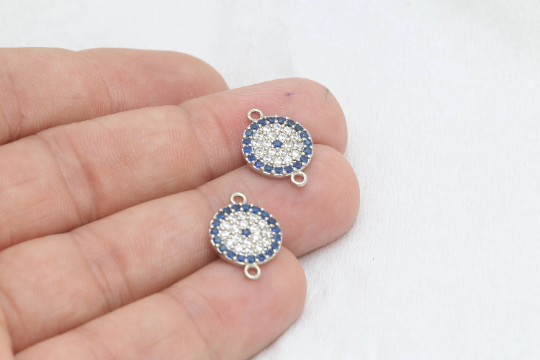Silver Plated Evil Eye
