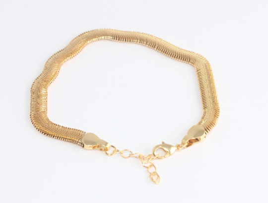 Shiny Gold Snake Bracelets