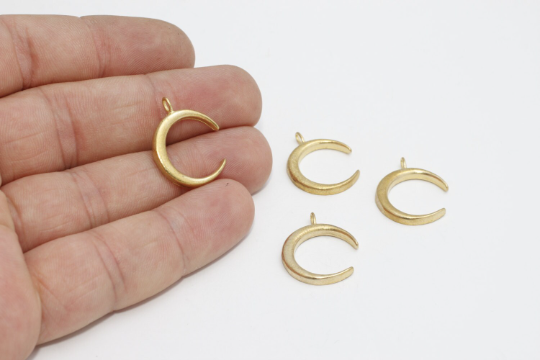 Brass Moon Charms