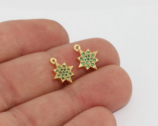 Shiny Gold North Star Charm