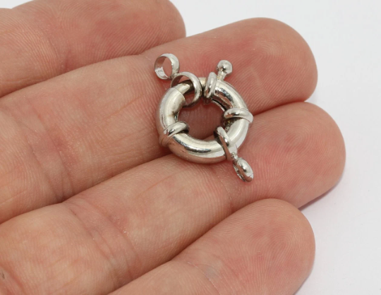Silver Plated Spring Clasp