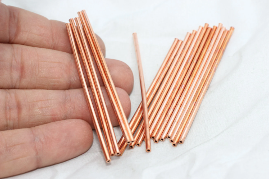 2,5x120mm Copper Tube Charms, Long Tube Bar, Tube Beads, Extra Long Tubes, TBR88
