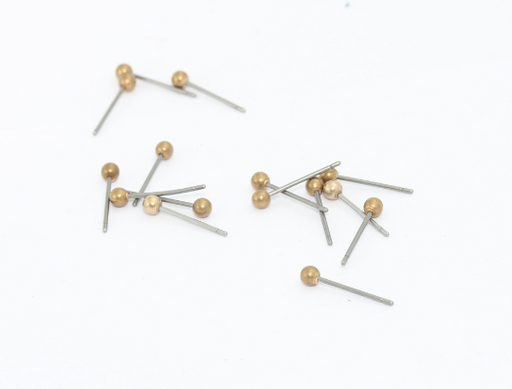 Ball Ear Posts, Earring Post