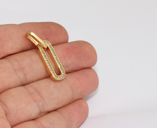 Shiny Gold Oval Chain Links