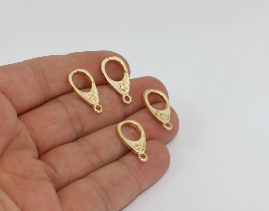 11x21mm 24k Shiny Gold Can Opener Charm, Gold Plated, MTE481