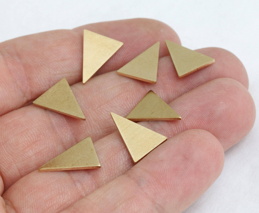 Brass Triangle Charms