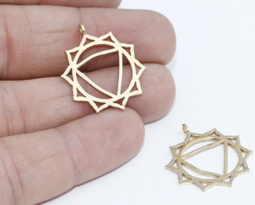 Brass Chakra Charms