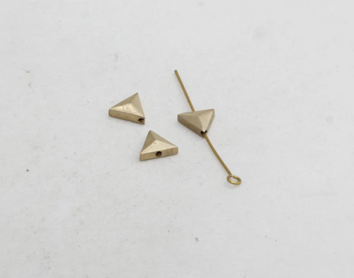 Brass Triangle Charms
