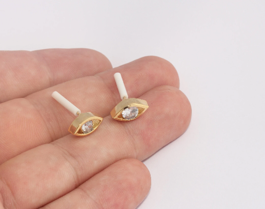 CZ Evil Eye Studs