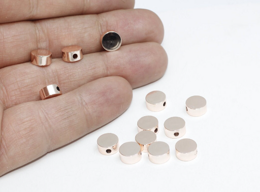 Rose Gold Plated Round Beads