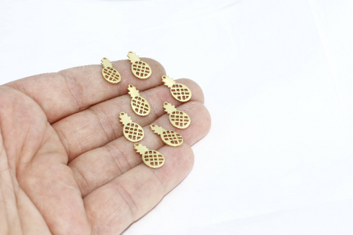 Brass Pineapple Charms