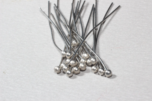 Silver Brass Head Pins