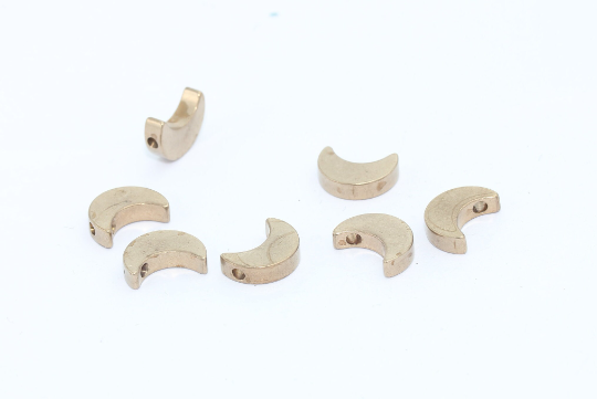 Brass Moon Beads