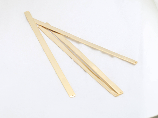 6x160mm 24k Shiny Gold Bracelet Blanks, Flat Bangle, CHK100