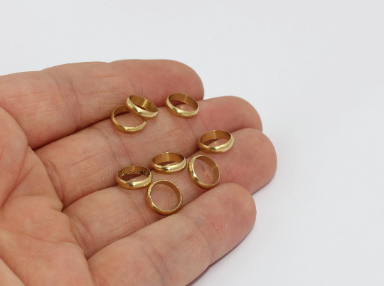 10 mm Ham Pirinç Kapalı Halka, Konnektörler, Daire Konnektör, MTE1537