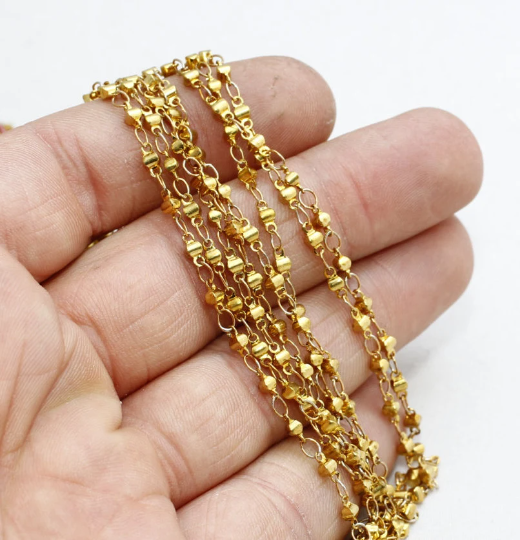 Raw Brass Satellite Chain