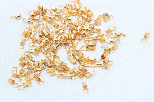 Shiny Gold Cord Crimp