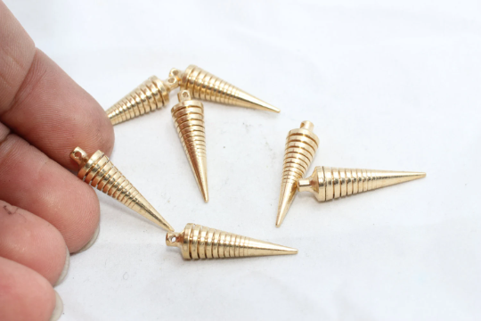 Brass Spike Charms