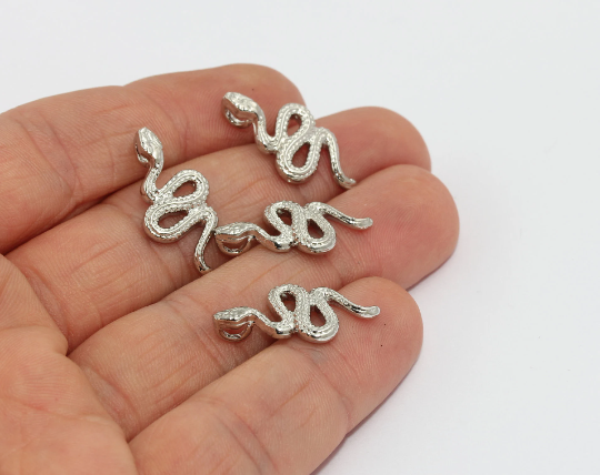 11x23mm Rodyum Yılan Takıları, Yılan Bağlantısı, MTE1535