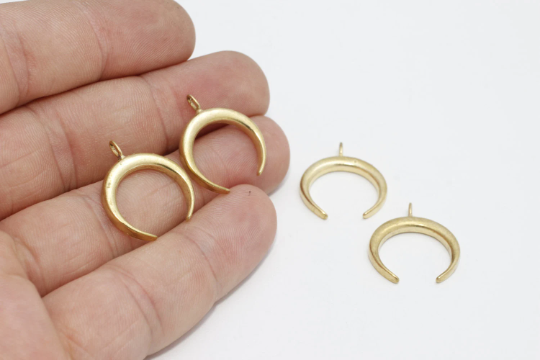Brass Horn Charms