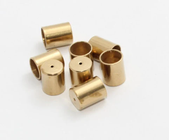 8mm Raw Brass End Caps, Inner Size 7mm, Bead Caps, NED10