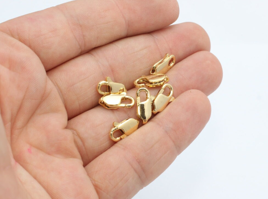 Shiny Gold Plated Lobster Clasp