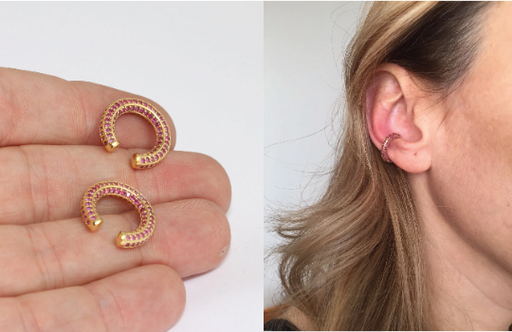 Micro Pave Ear Cuffs