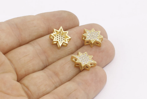 Shiny Gold Star Beads