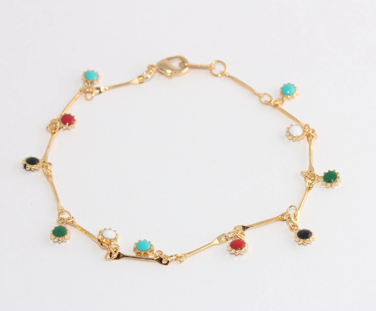 Shiny Gold Sun Bracelet