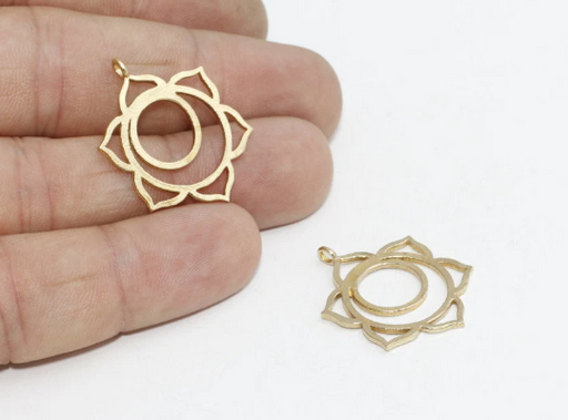 Brass Chakra Charms