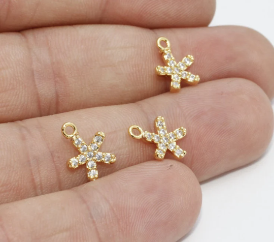 Shiny Gold Star Charm