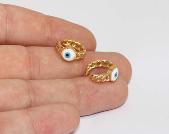Evil Eye Ear Cuff, Non Pierced Evil Eye Earrings