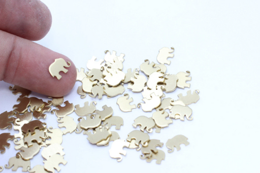 Brass Elephant Charms