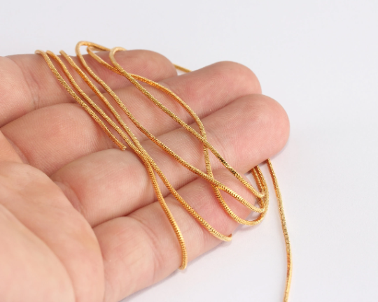 Raw Brass Snake Chains
