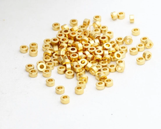 Spacer Beads, Gold Industrial Spacers