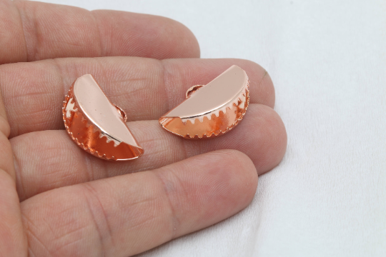 Rose Gold Ribbon Crimp