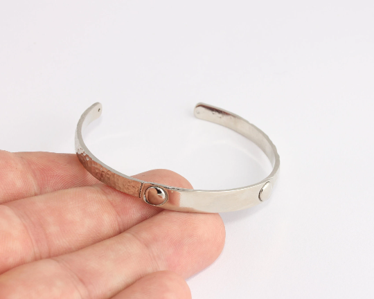 Rhodium Plated Nameplate Bracelet
