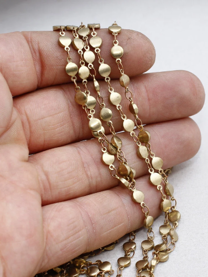 Raw Brass Bar Chain