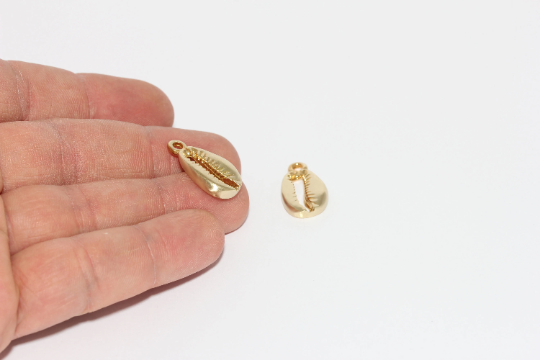 13x24 mm Ham Pirinç Deniz Kabuğu, Deniz Kabuğu Kolye, Deniz Kabuğu Kolye Ucu, AE89