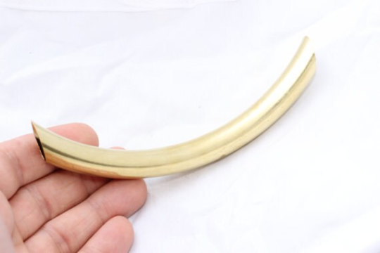 13x120mm Ham Pirinç Kavisli Borular, Büyük Boru Takıları, CHK181